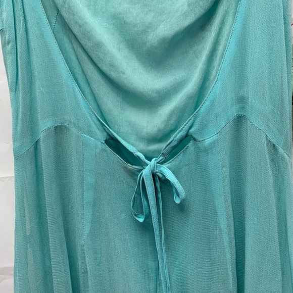 Awesome cocktail light blue dress, nacked back - Picture 4 of 5